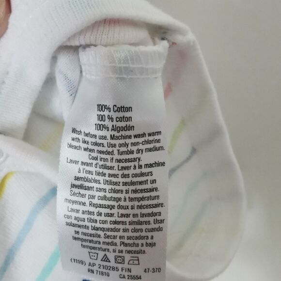 5/$10 Onesie brand short sleeve onesie size 0-3m - Picture 2 of 5